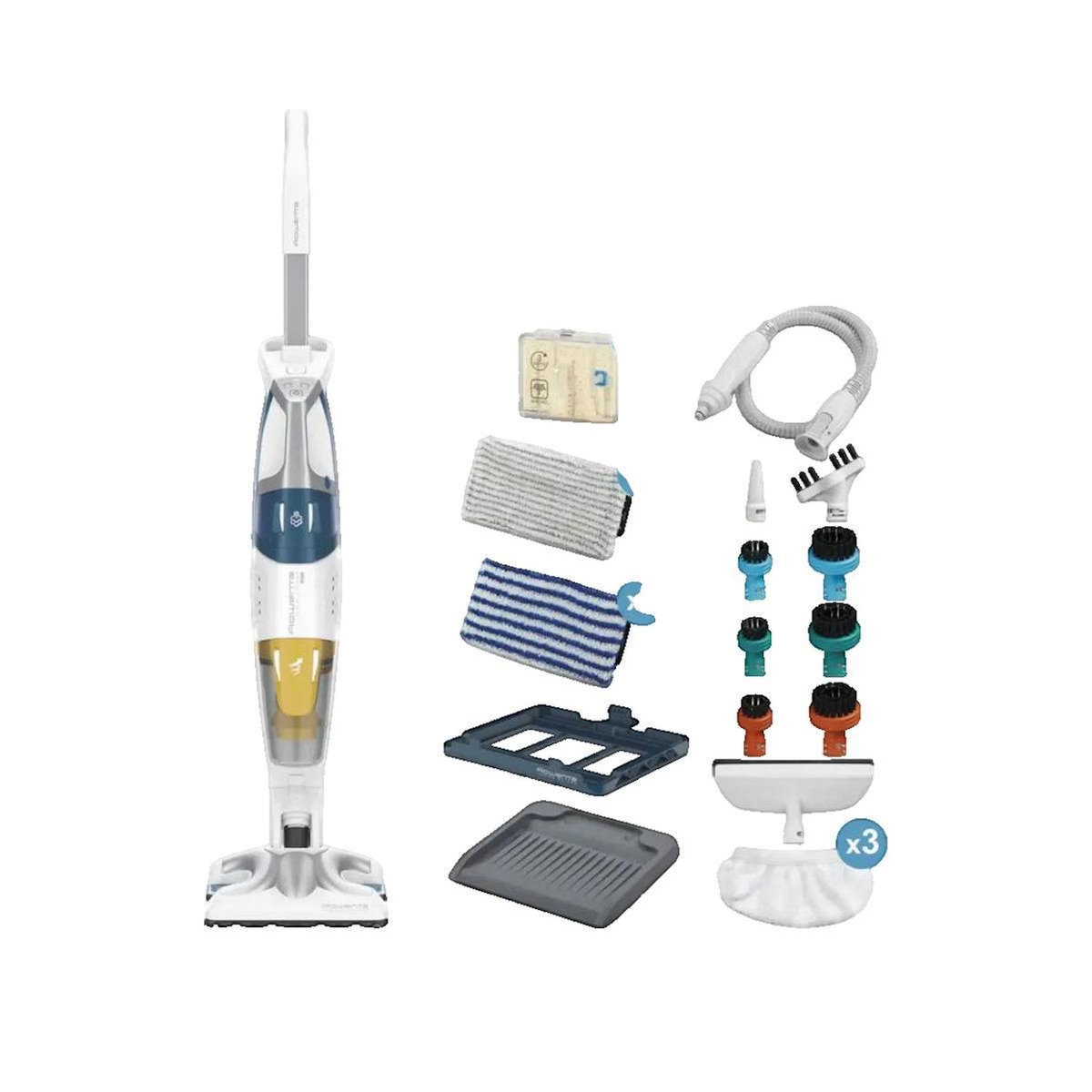 ROWENTA Nettoyeur vapeur Rowenta RY8561WH Clean & Steam Multi 2 en 1 blanc