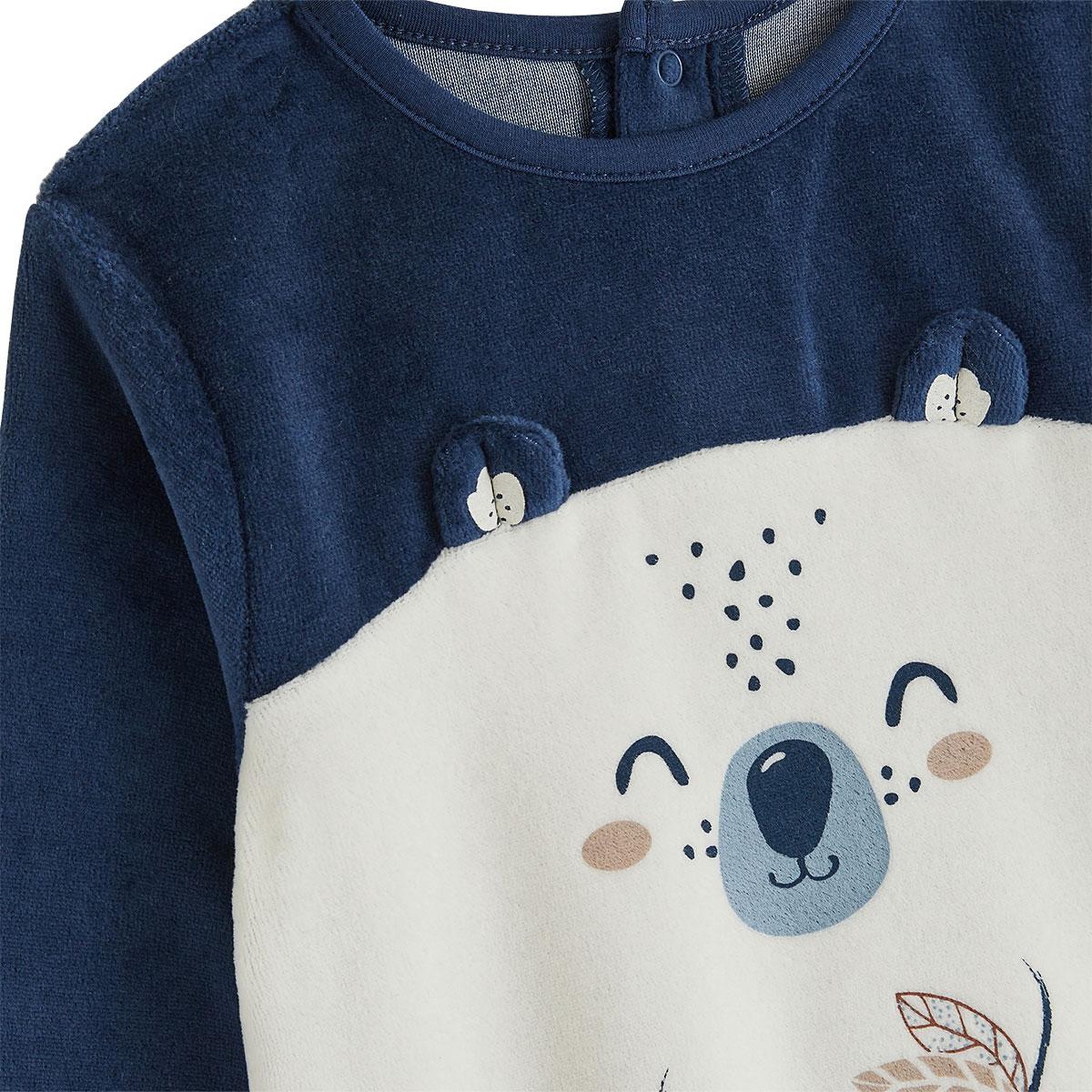 Voir la diapositive 2 : PETIT BEGUIN Lot de 2 pyjamas enfant 2 pièces en velours mathéo