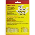 CENTRALE BRICO Chiffre autocollant sur planche en plastique