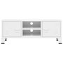 Voir la diapositive 3 : VIDAXL Meuble TV industriel Blanc 105x35x42 cm Metal