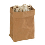 Wenko Sac de conservation pour aliments - 25 x H. 38 cm - Marron
