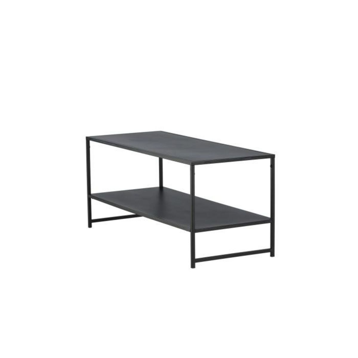 Paris Prix Table Basse Avec Étagère  Staal  102cm Noir