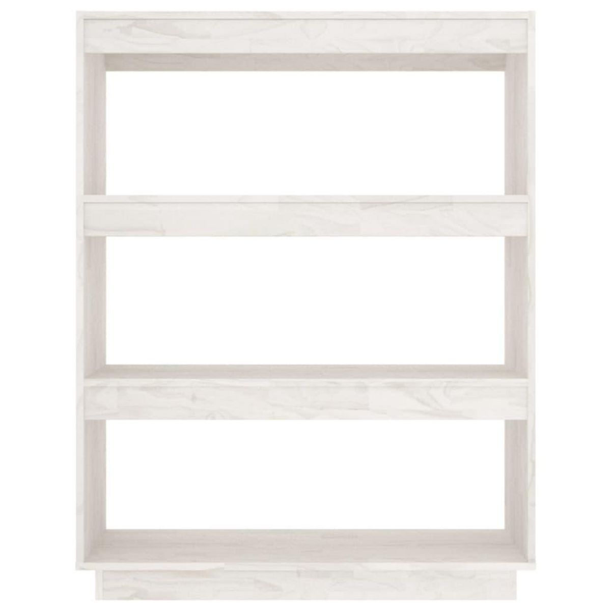 VIDAXL Bibliotheque/Separateur de piece Blanc 80x35x103 cm Bois de pin