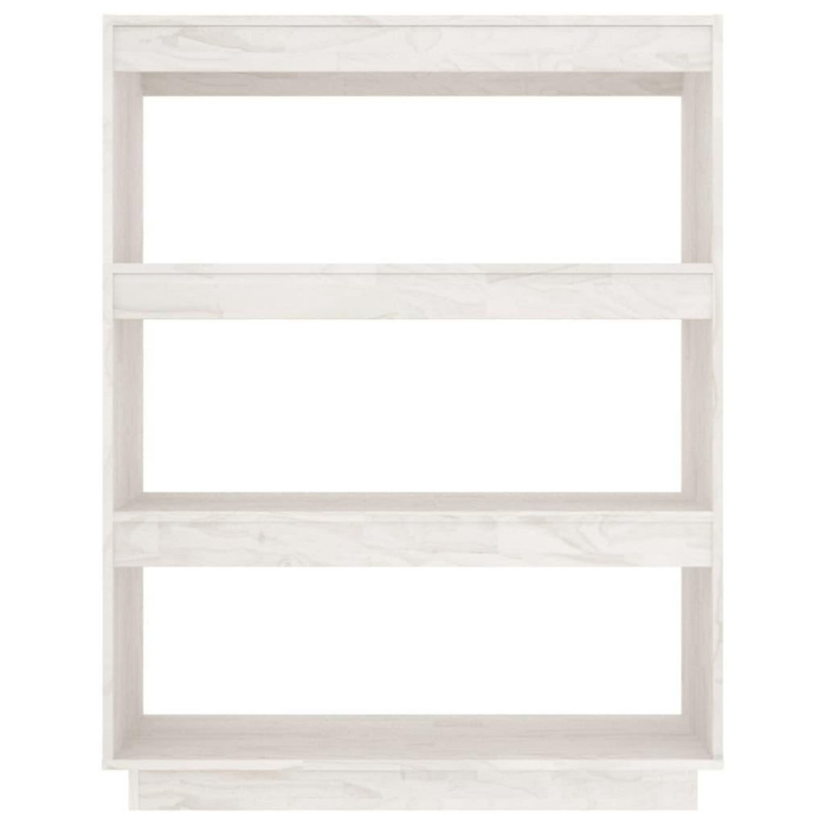 VIDAXL Bibliotheque/Separateur de piece Blanc 80x35x103 cm Bois de pin