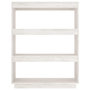 Voir la diapositive 5 : VIDAXL Bibliotheque/Separateur de piece Blanc 80x35x103 cm Bois de pin