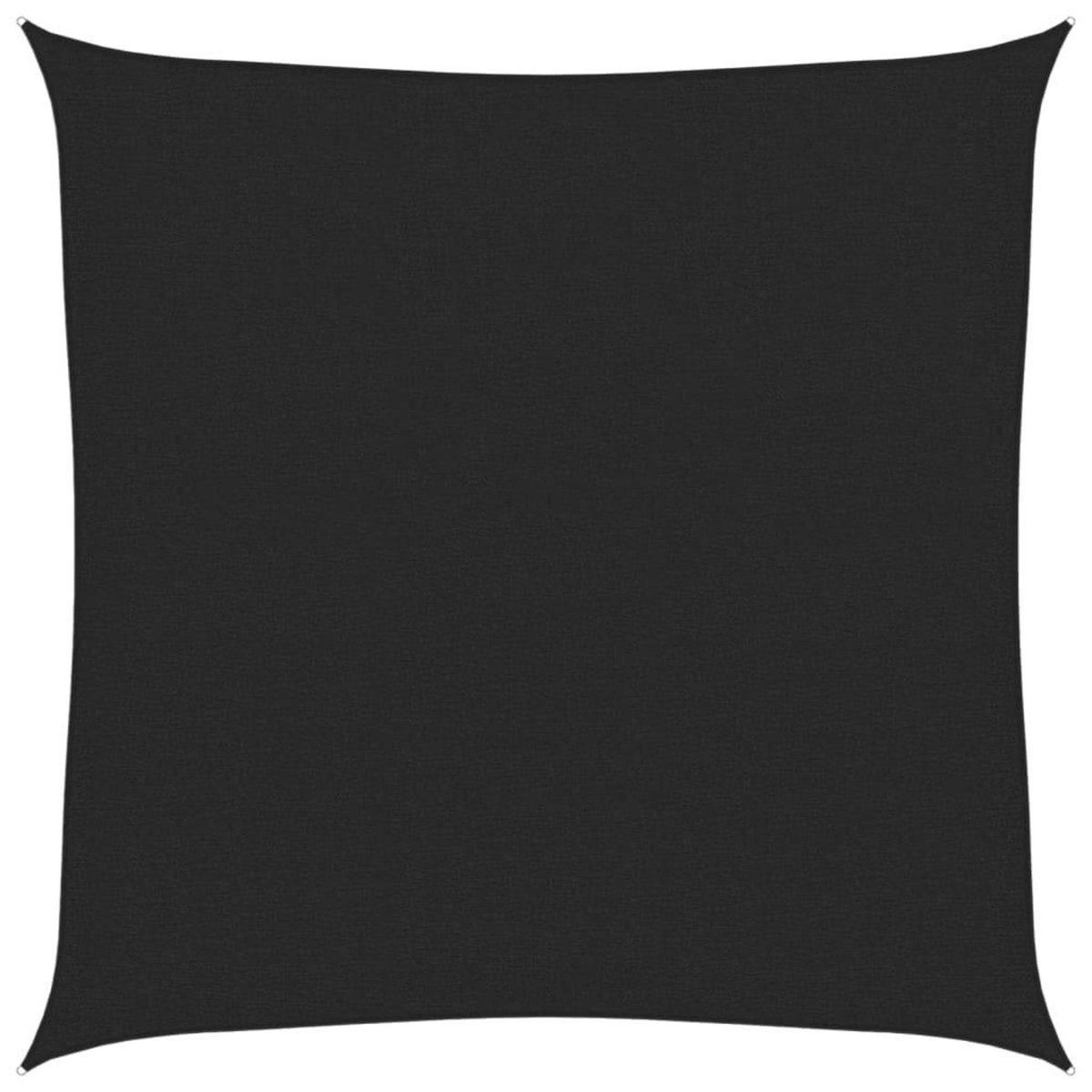 VIDAXL Voile d'ombrage 160 g/m^2 Noir 3x3 m PEHD
