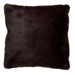 Paris Prix Coussin Imitation Fourrure  Cutie  45x45cm Marron Foncé