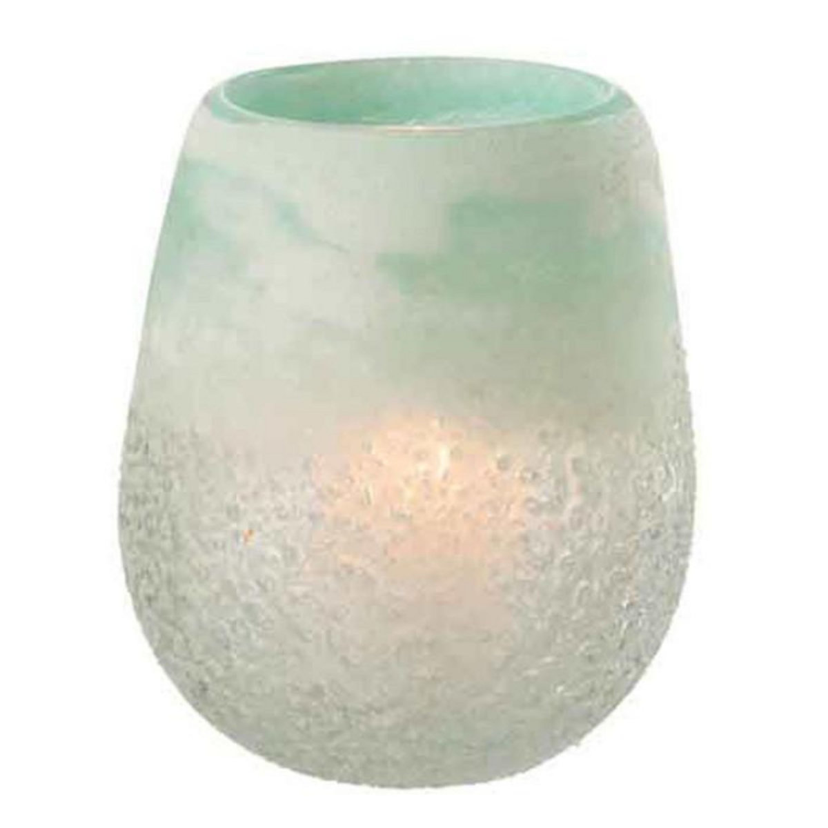 Paris Prix Photophore en Verre Design  Scavo  16cm Aqua