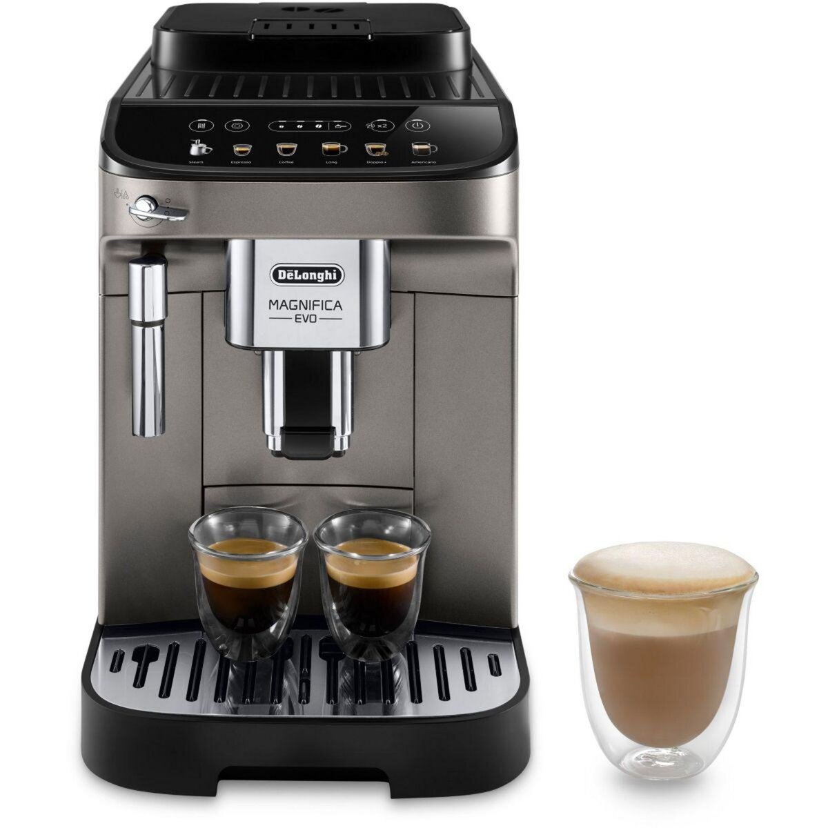DELONGHI Expresso Broyeur Magnifica Evo FEB2942.TB titanium