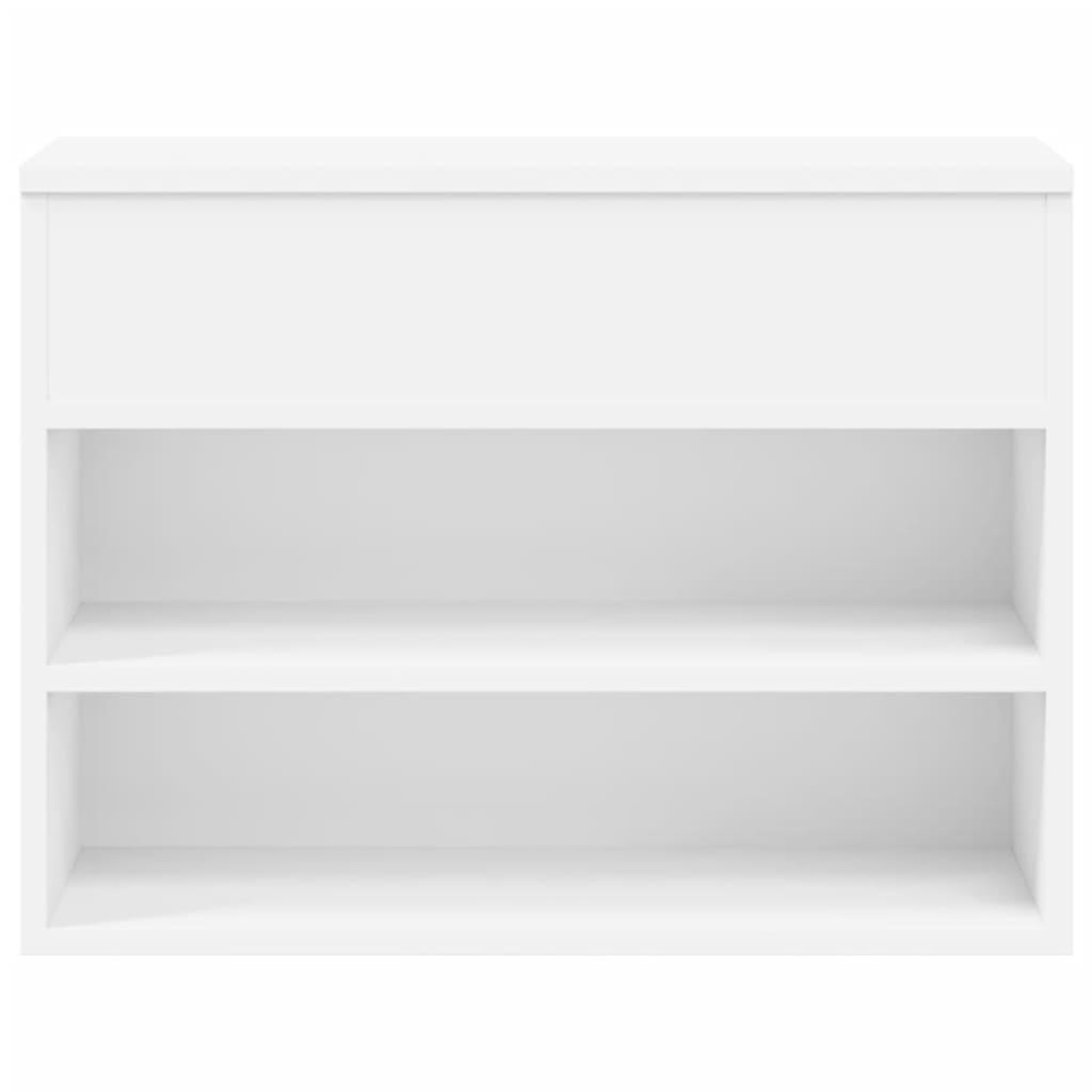 Voir la diapositive 5 : VIDAXL Banc a chaussures Blanc 60x30x45 cm Bois d'ingenierie