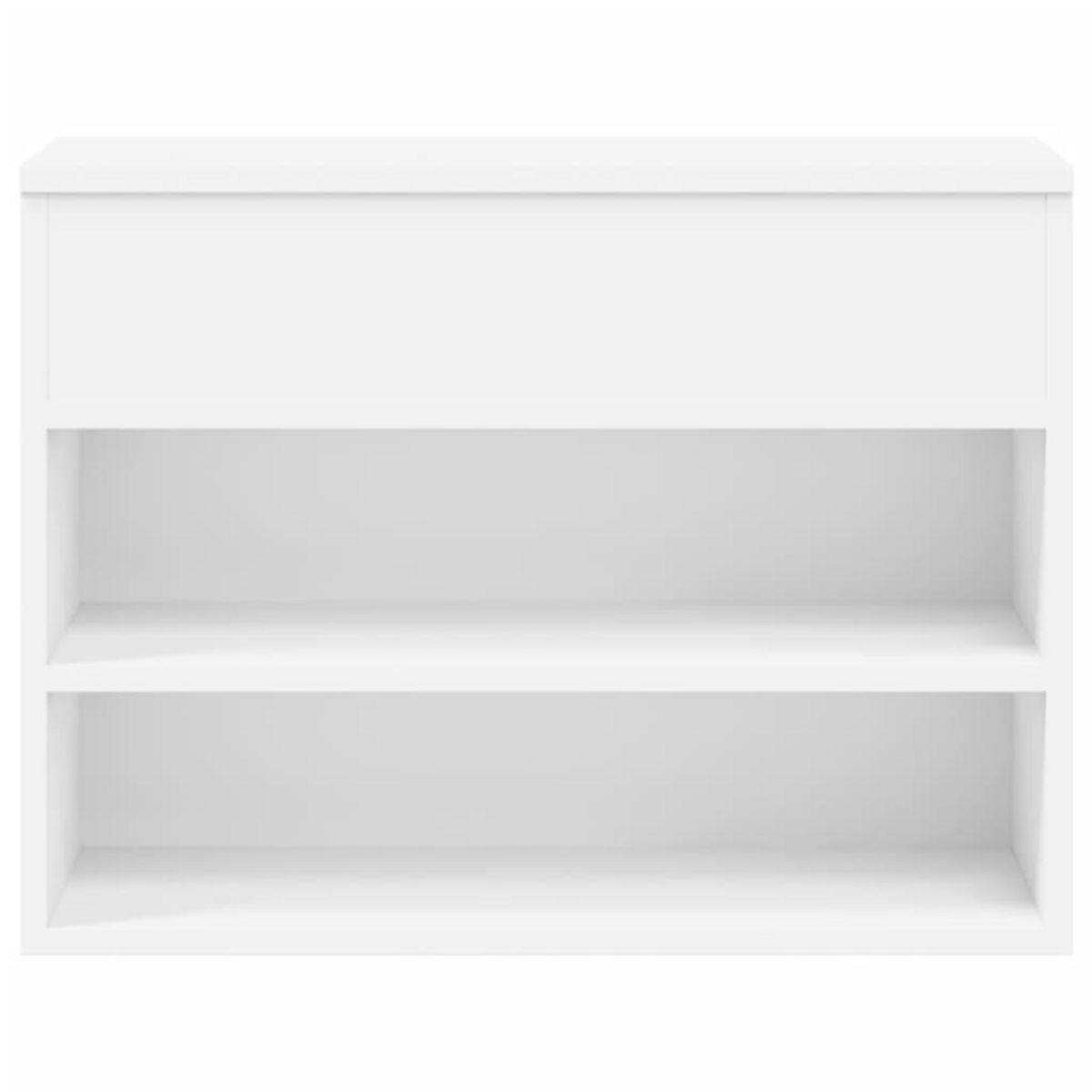 VIDAXL Banc a chaussures Blanc 60x30x45 cm Bois d'ingenierie