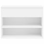 Voir la diapositive 5 : VIDAXL Banc a chaussures Blanc 60x30x45 cm Bois d'ingenierie