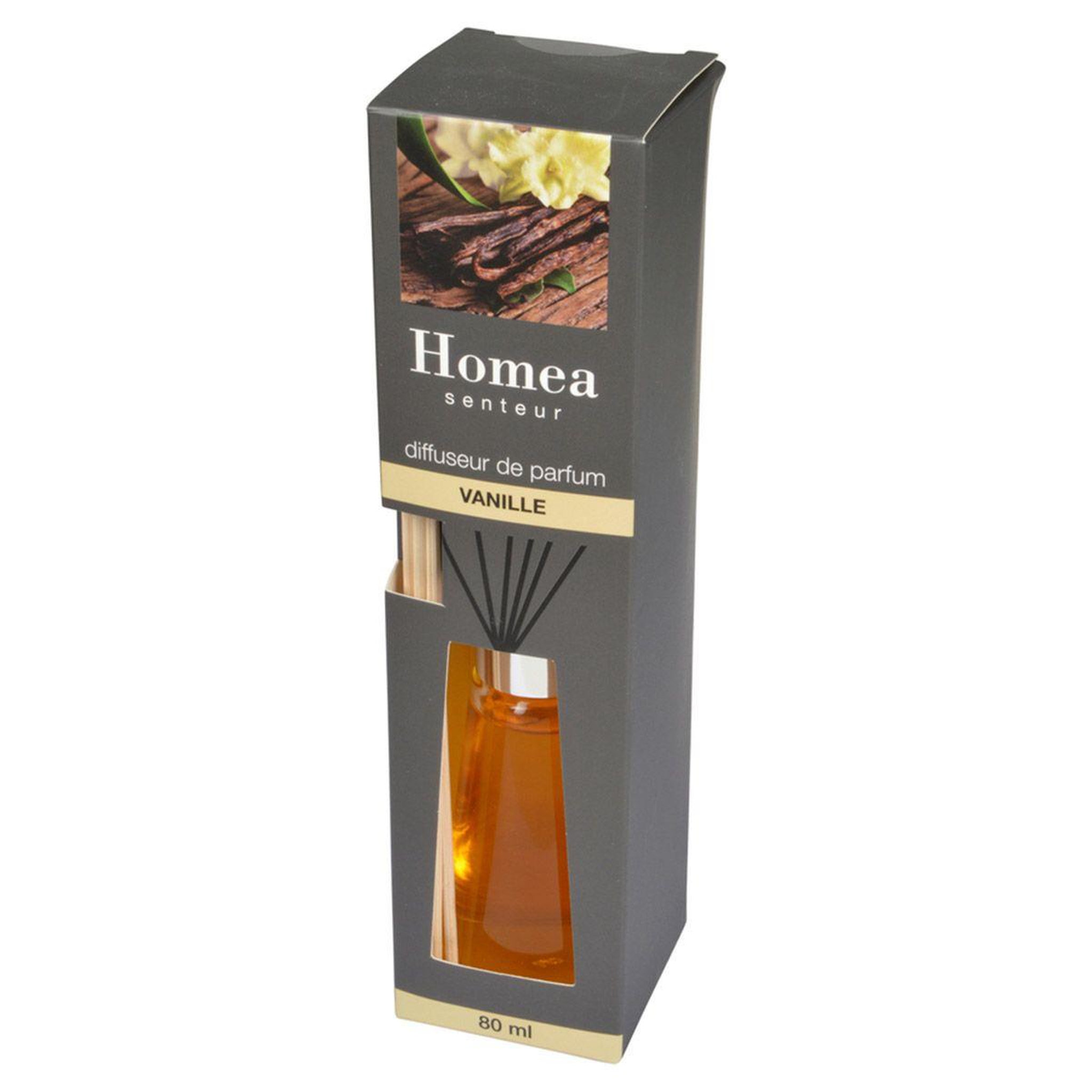 Voir la diapositive 2 : HOMEA Diffuseur de parfum  flacon  80ml vanille