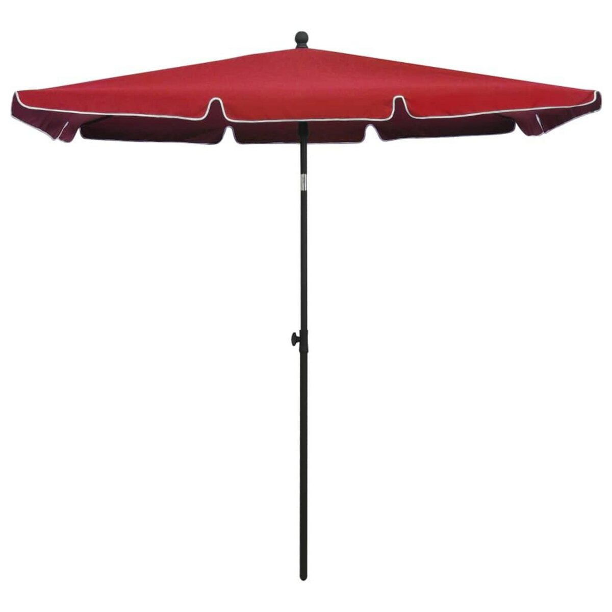 VIDAXL Parasol de jardin avec mat 210x140 cm Rouge bordeaux