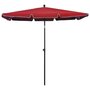 Voir la diapositive 2 : VIDAXL Parasol de jardin avec mat 210x140 cm Rouge bordeaux