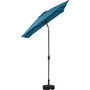 Voir la diapositive 4 : Habitat et Jardin Parasol jardin  Sol 2  - Rectangle - 2 x 3 m - Bleu + Dalles à lester incluses