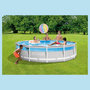 Voir la diapositive 2 : INTEX Piscine tubulaire ronde - 427x107cm - CLEARVIEW