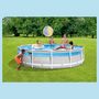Voir la diapositive 2 : INTEX Piscine tubulaire ronde - 427x107cm - CLEARVIEW