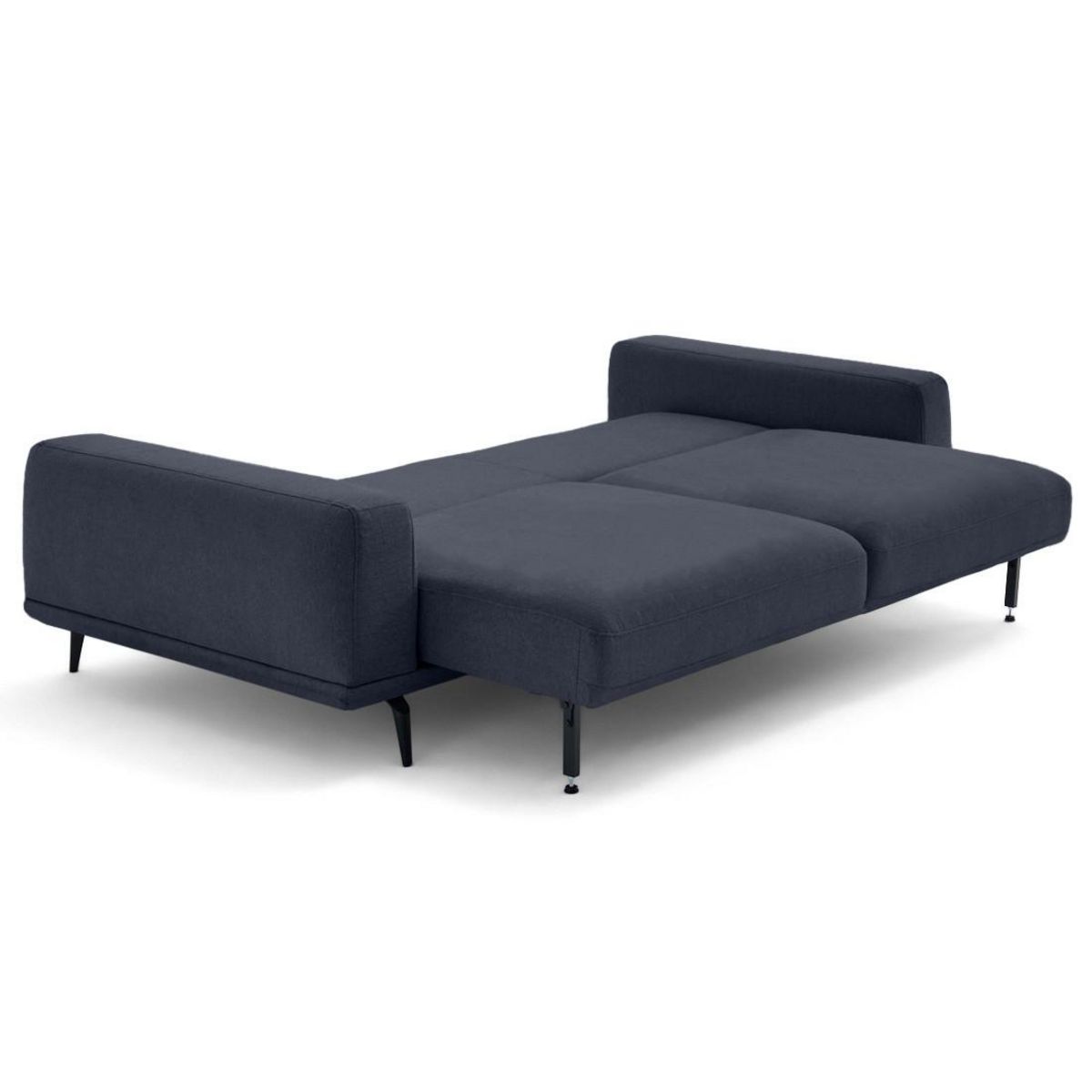 LISA DESIGN Vicence - canapé droit 3 places convertible en tissu