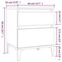 Voir la diapositive 6 : VIDAXL Tables de chevet 2 pcs Chene sonoma 40x35x50 cm