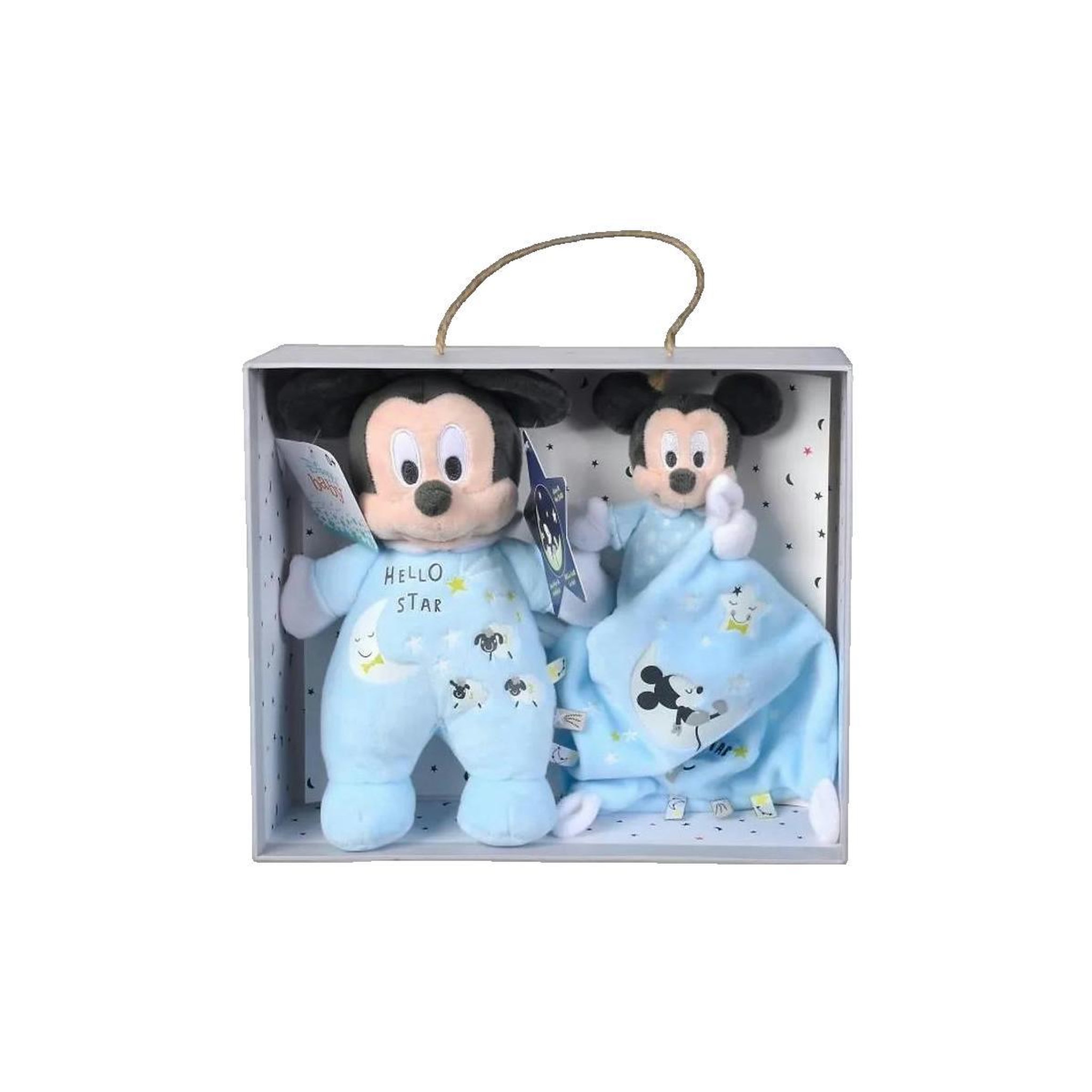La Maison de Mickey Doudou Simba Coffret Mickey phosphorescent