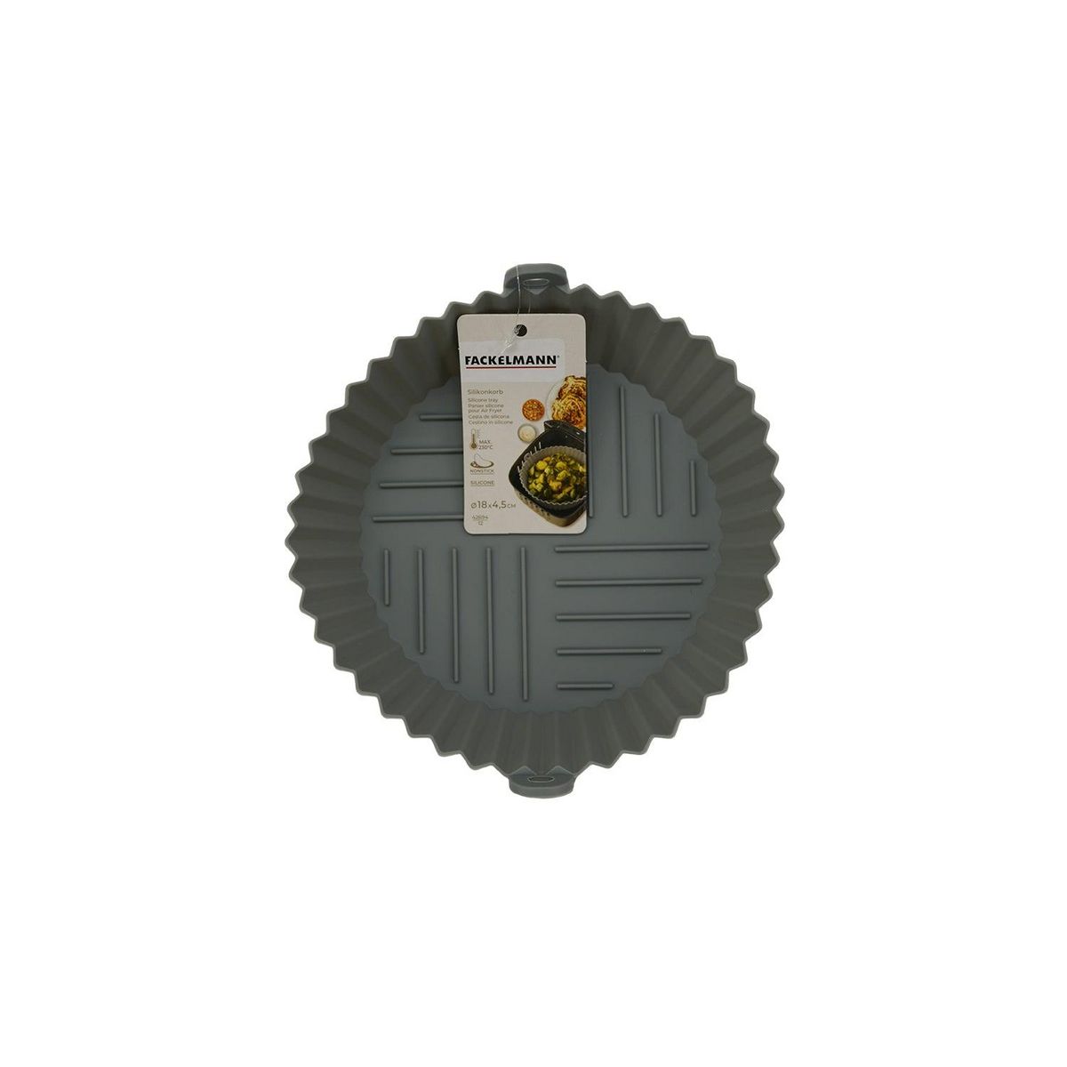 Fackelmann Moule en silicone air fryer rond 18 cm Fackelmann