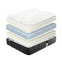 Voir la diapositive 4 : LUXURY LITERIE LUXURY LITERIE - Ensemble matelas + sommier - SERENITE - 140 x 190 cm - Tapissier - Ferme - Face été/hiver