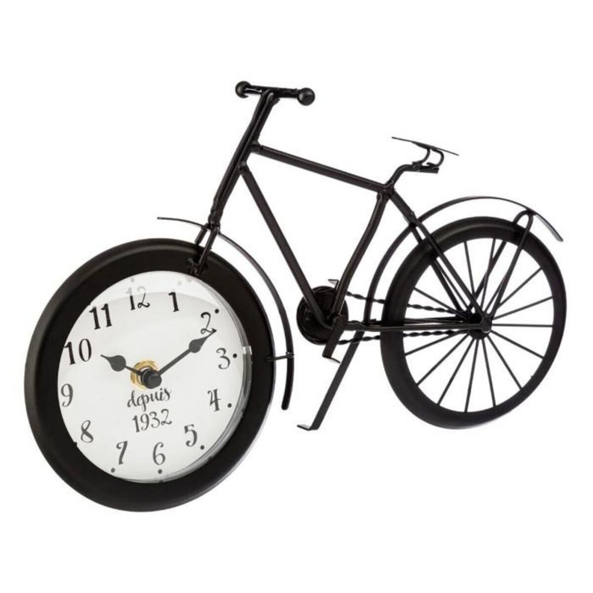 ATMOSPHERA Pendule à Poser  Vélo  28cm Noir