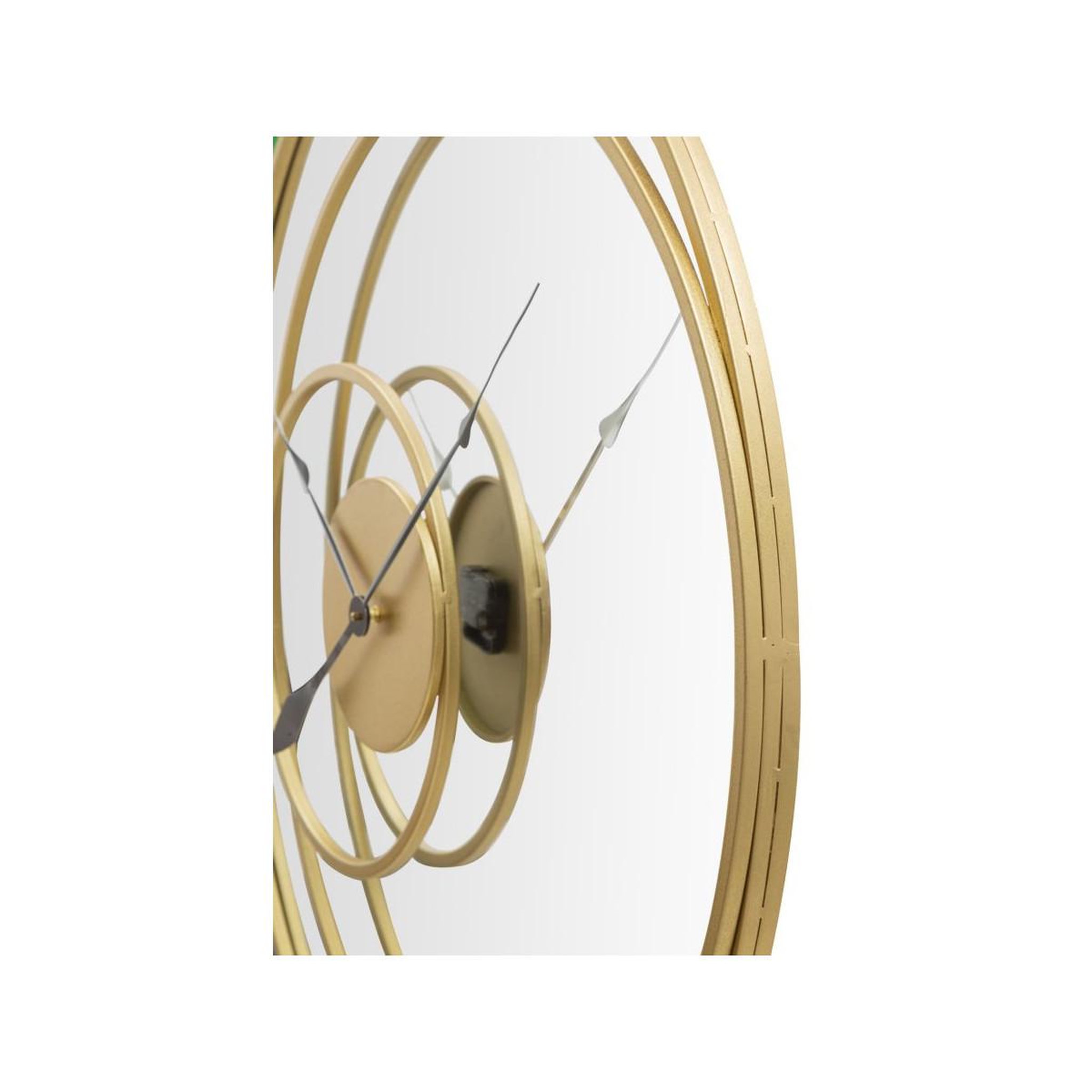 Voir la diapositive 4 : Paris Prix Horloge murale miroir  clock  90cm or