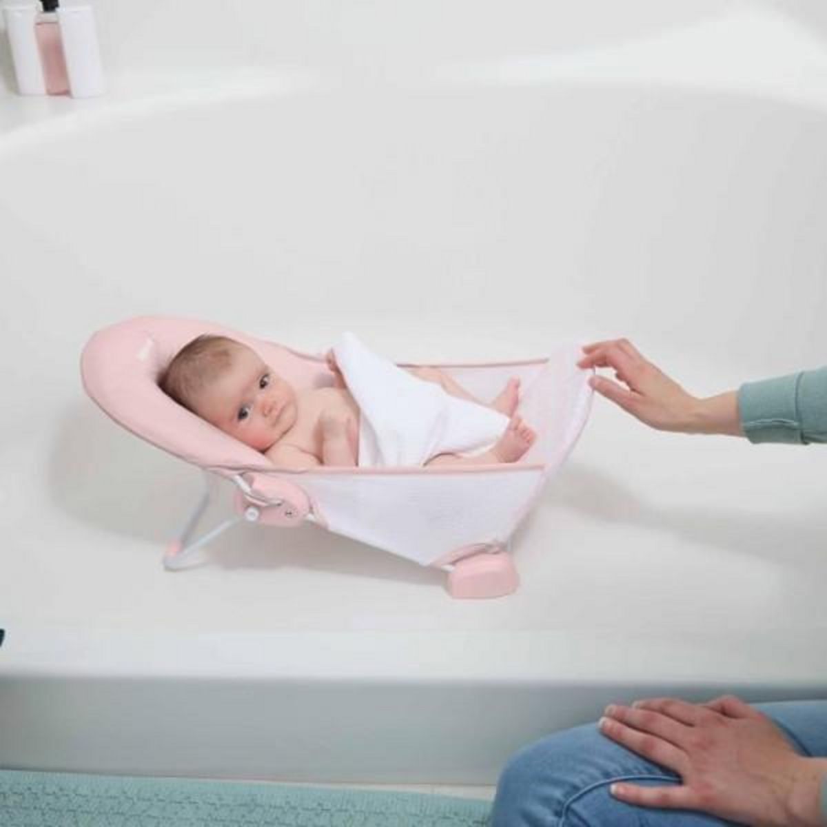 MARKET24 Transat - Anneau INGENUITY  de bain pour bébé fille pliable rose