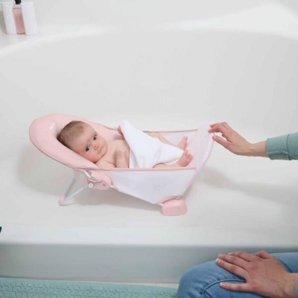 MARKET24 Transat - Anneau INGENUITY  de bain pour bébé fille pliable rose