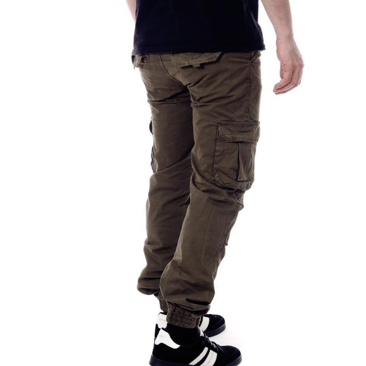 PANAME BROTHERS Pantalon Cargo Marron Foncé Homme Paname Brothers Carlos