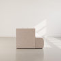 Voir la diapositive 6 : LISA DESIGN Onyx - canapé droit 4 places avec double méridienne - assise profonde - en velours côtelé