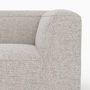Voir la diapositive 3 : Rendez vous déco Angle interchangeable pour canapé modulable en tissu beige-Hestia
