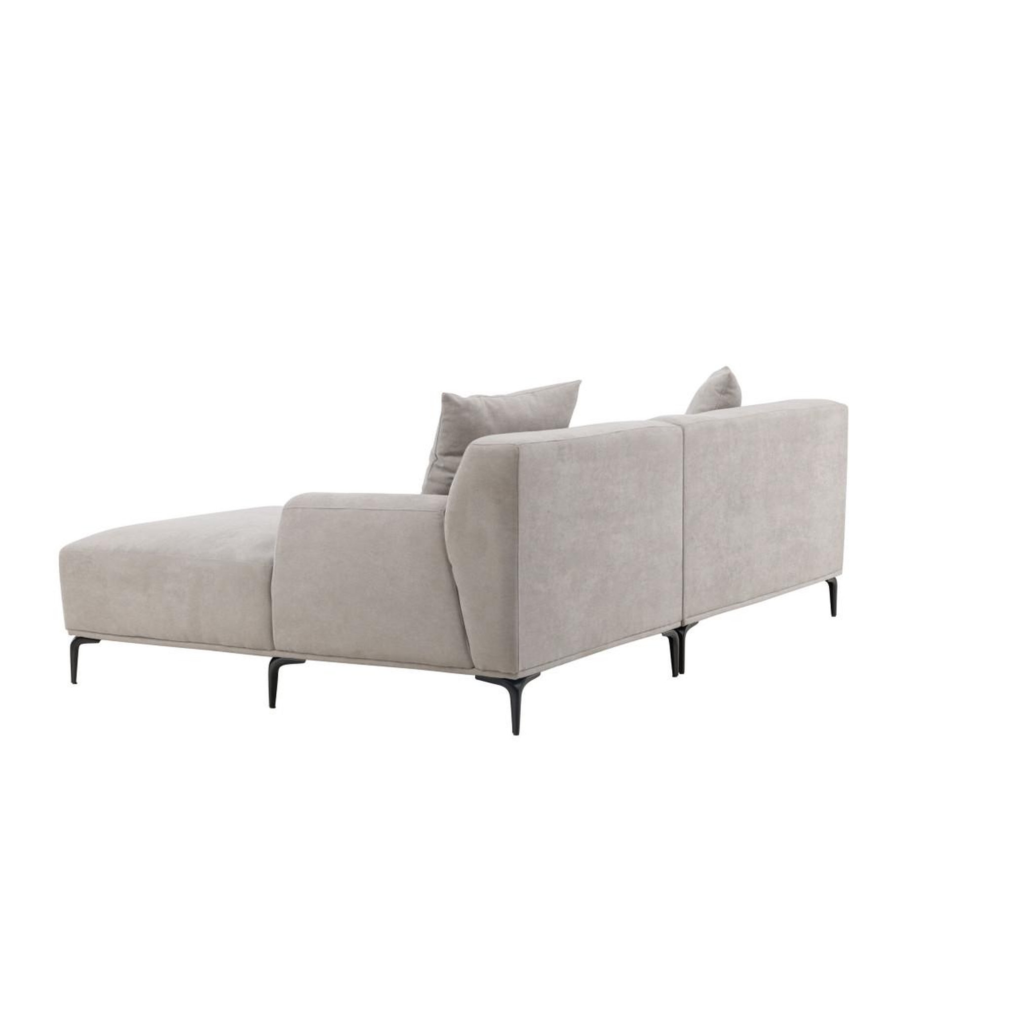 Voir la diapositive 5 : Paris Prix Canapé d'angle droit  viskan  242cm gris clair