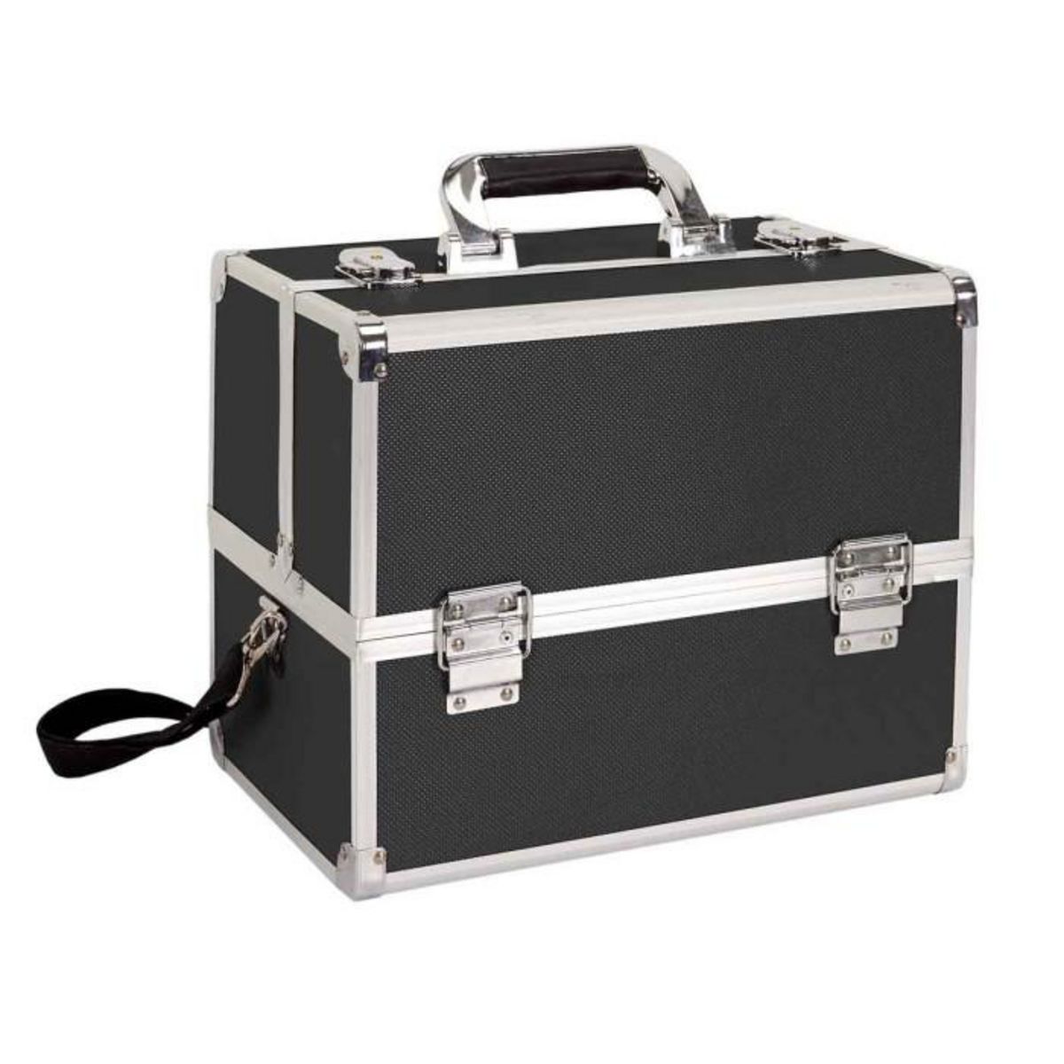 Paris Prix Mallette de Rangement Cosmétique  Vanity  32cm Noir