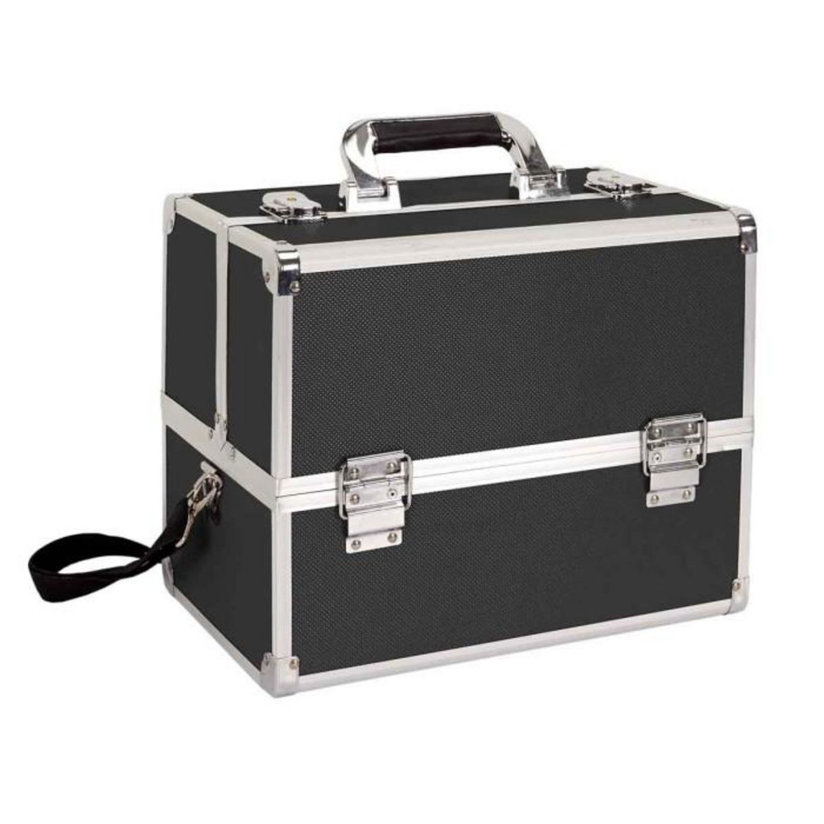 Paris Prix Mallette de Rangement Cosmétique  Vanity  32cm Noir