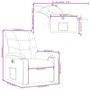 Voir la diapositive 6 : VIDAXL Fauteuil inclinable electrique rouge similicuir