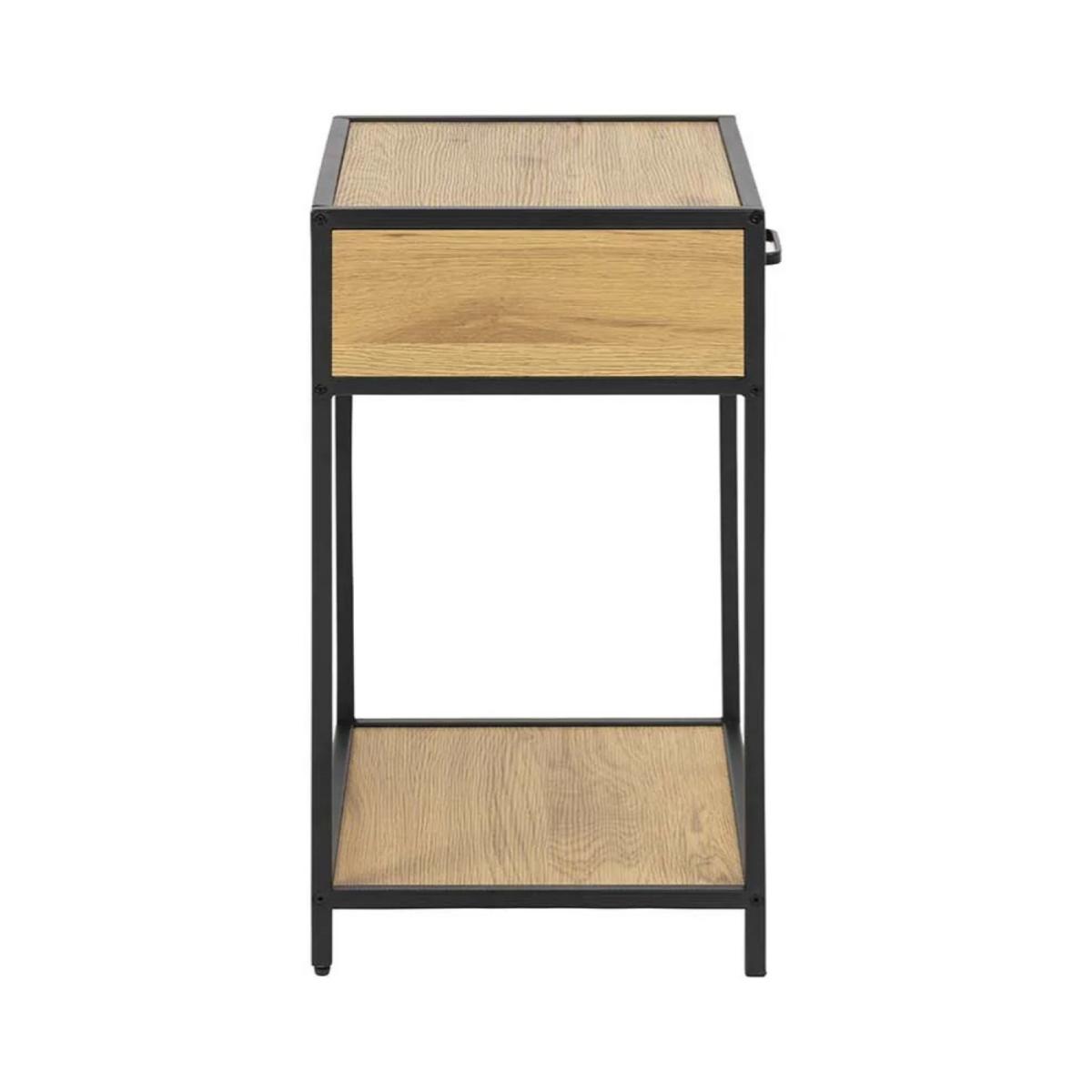 CONCEPT USINE Lot de 2 tables de chevet avec tiroir bois et métal Factory