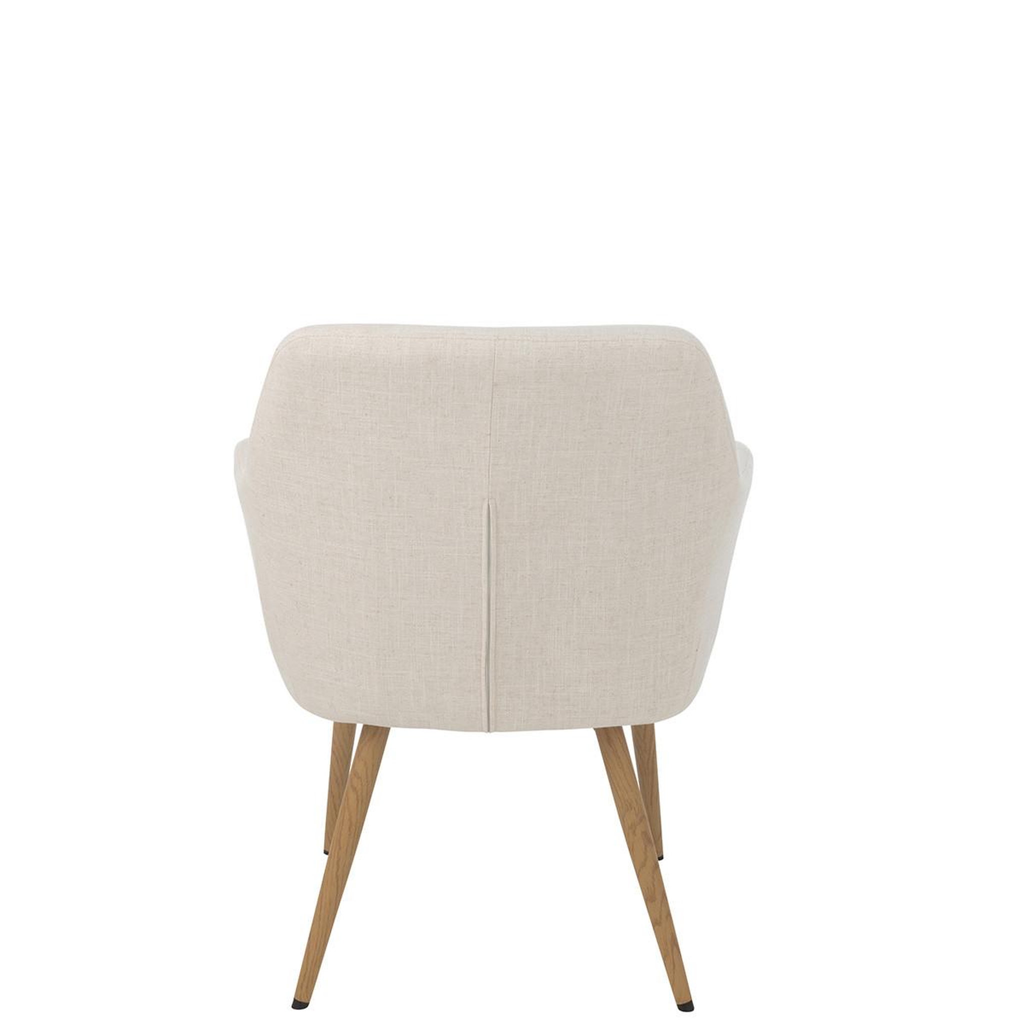 Voir la diapositive 4 : J-LINE Chaise design  miles  83cm ivoire