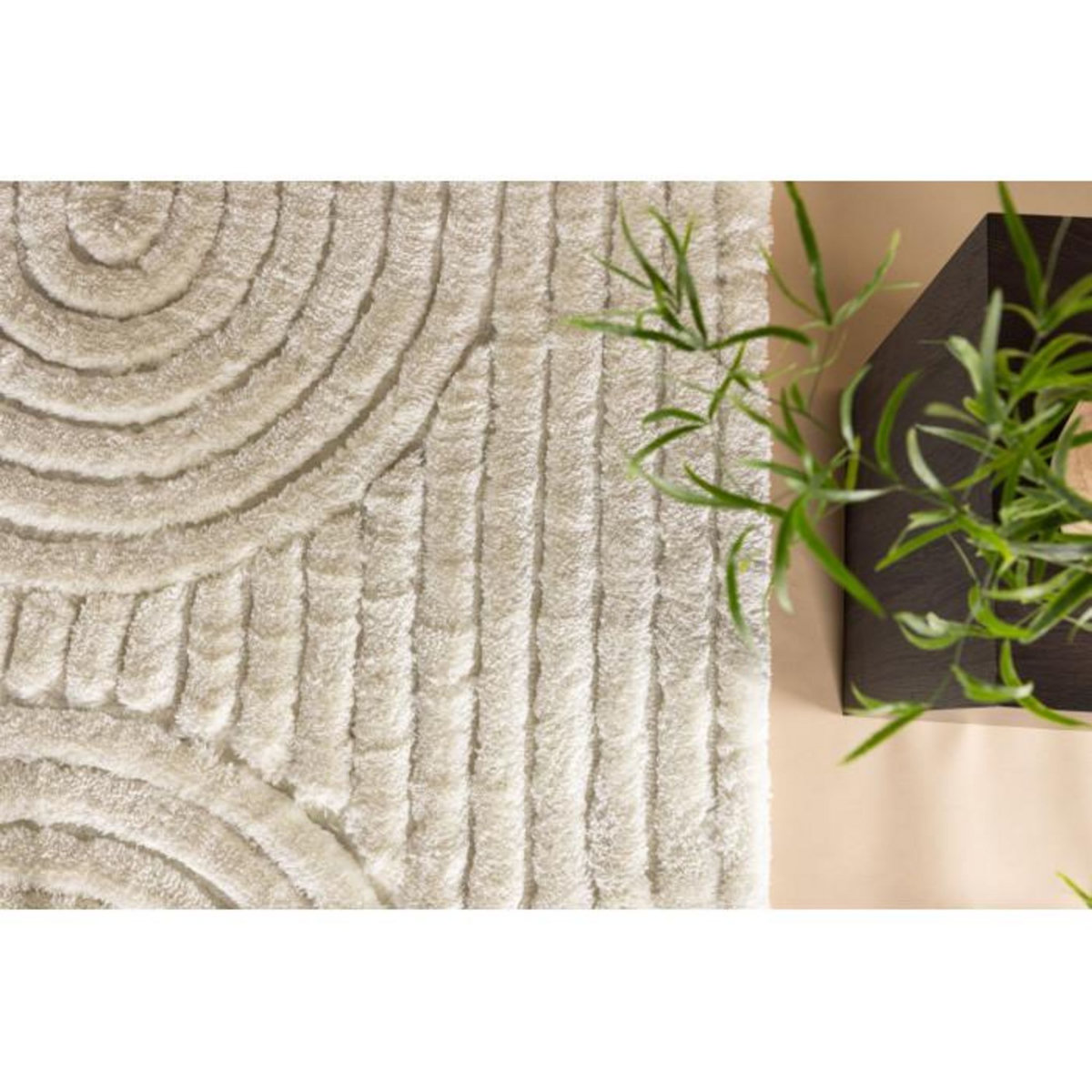 Paris Prix Tapis Déco Texturé  Niklas  160x230cm Blanc