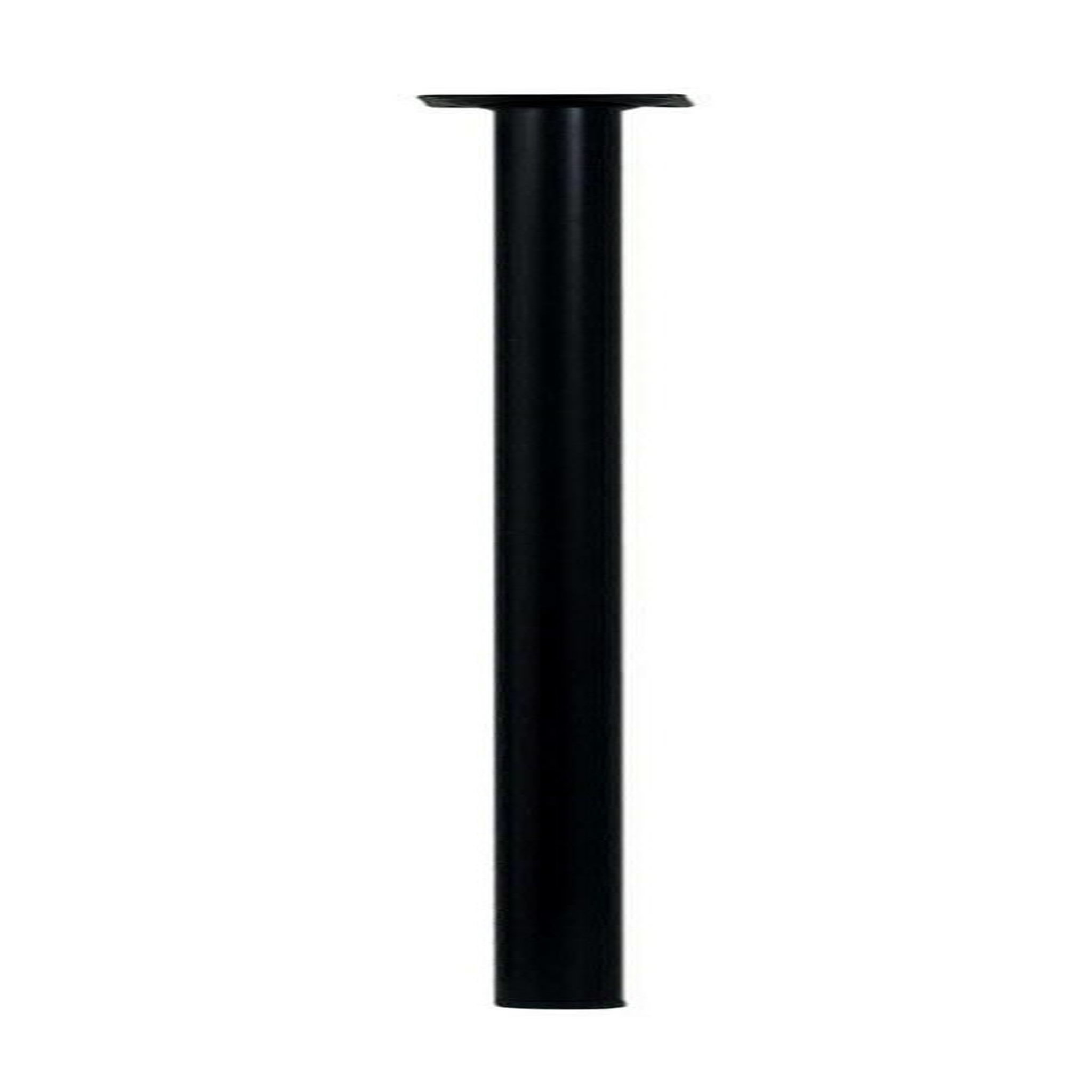 CENTRALE BRICO Pied de table basse cylindrique fixe acier époxy noir, 70 cm