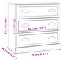 Voir la diapositive 6 : VIDAXL Buffets 2 pcs sonoma gris bois d'ingenierie