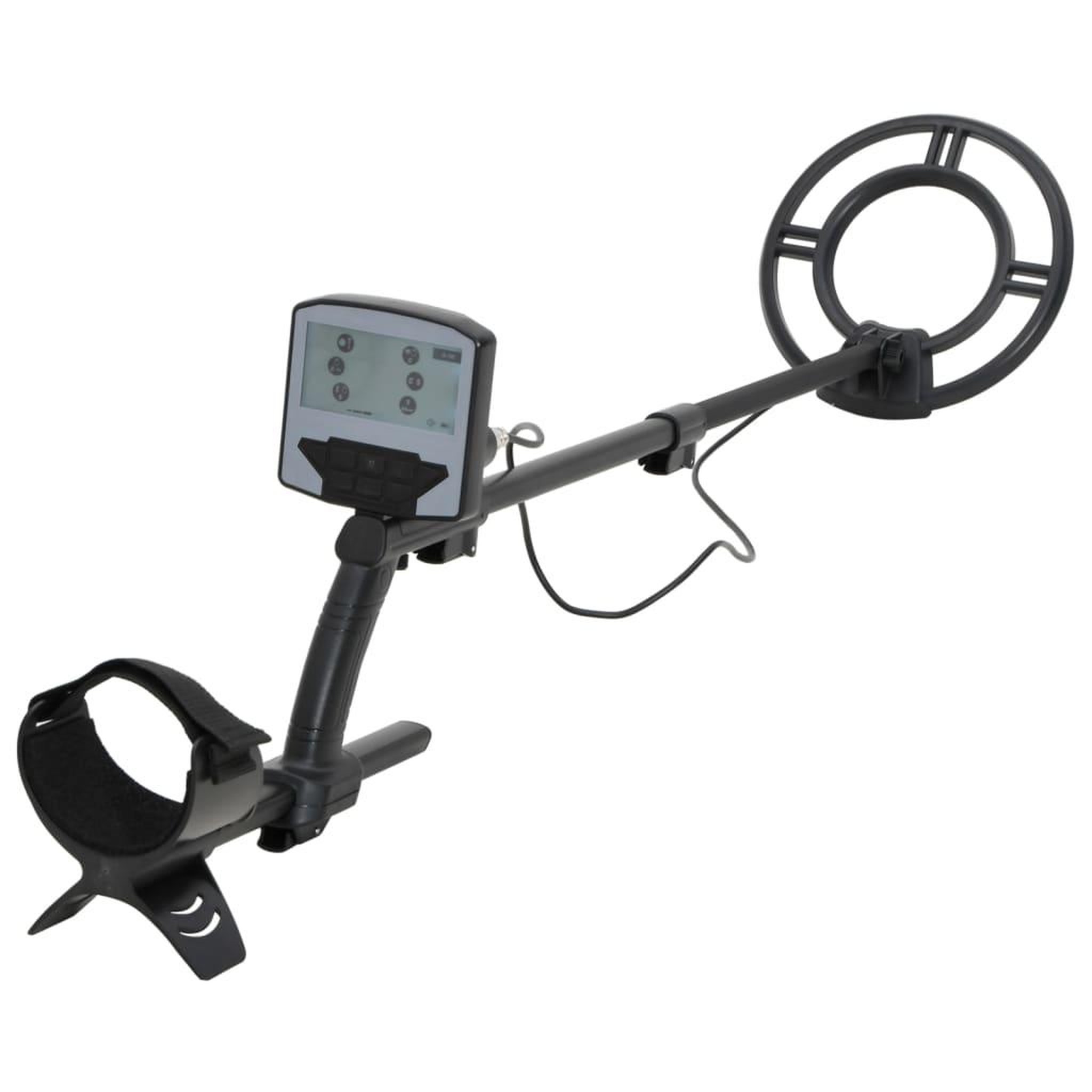Voir la diapositive 3 : VIDAXL Detecteur metaux reglage automatique profondeur recherche 18 cm