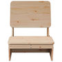 Voir la diapositive 3 : VIDAXL Chaise de jardin 60x64x70,5 cm bois de pin massif