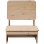 Voir la diapositive 3 : VIDAXL Chaise de jardin 60x64x70,5 cm bois de pin massif