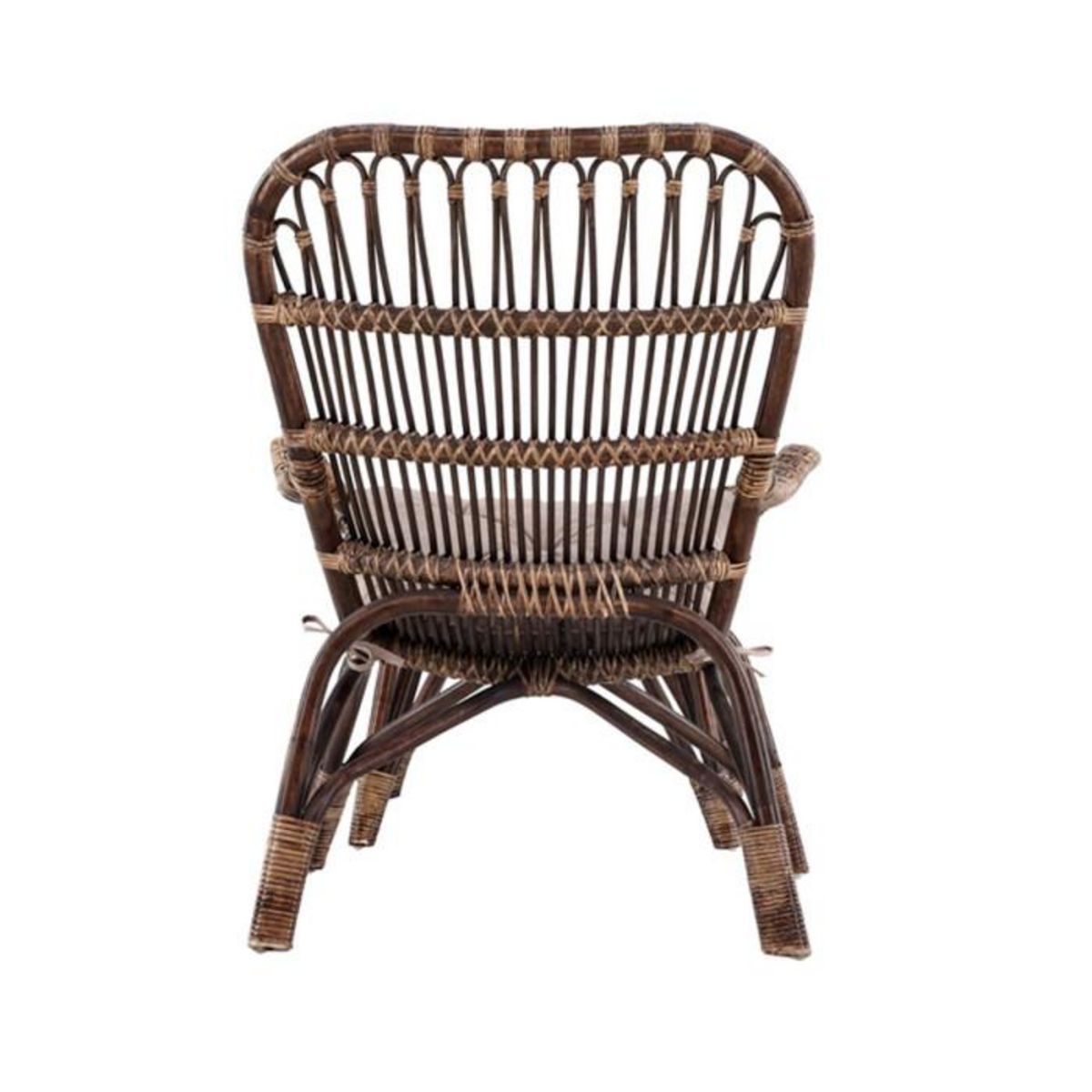 Paris Prix Fauteuil de Jardin & Repose-Pieds  Ella  98cm Noyer Foncé