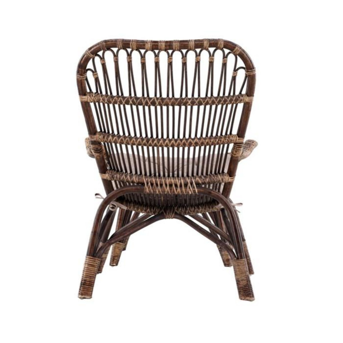 Paris Prix Fauteuil de Jardin & Repose-Pieds  Ella  98cm Noyer Foncé