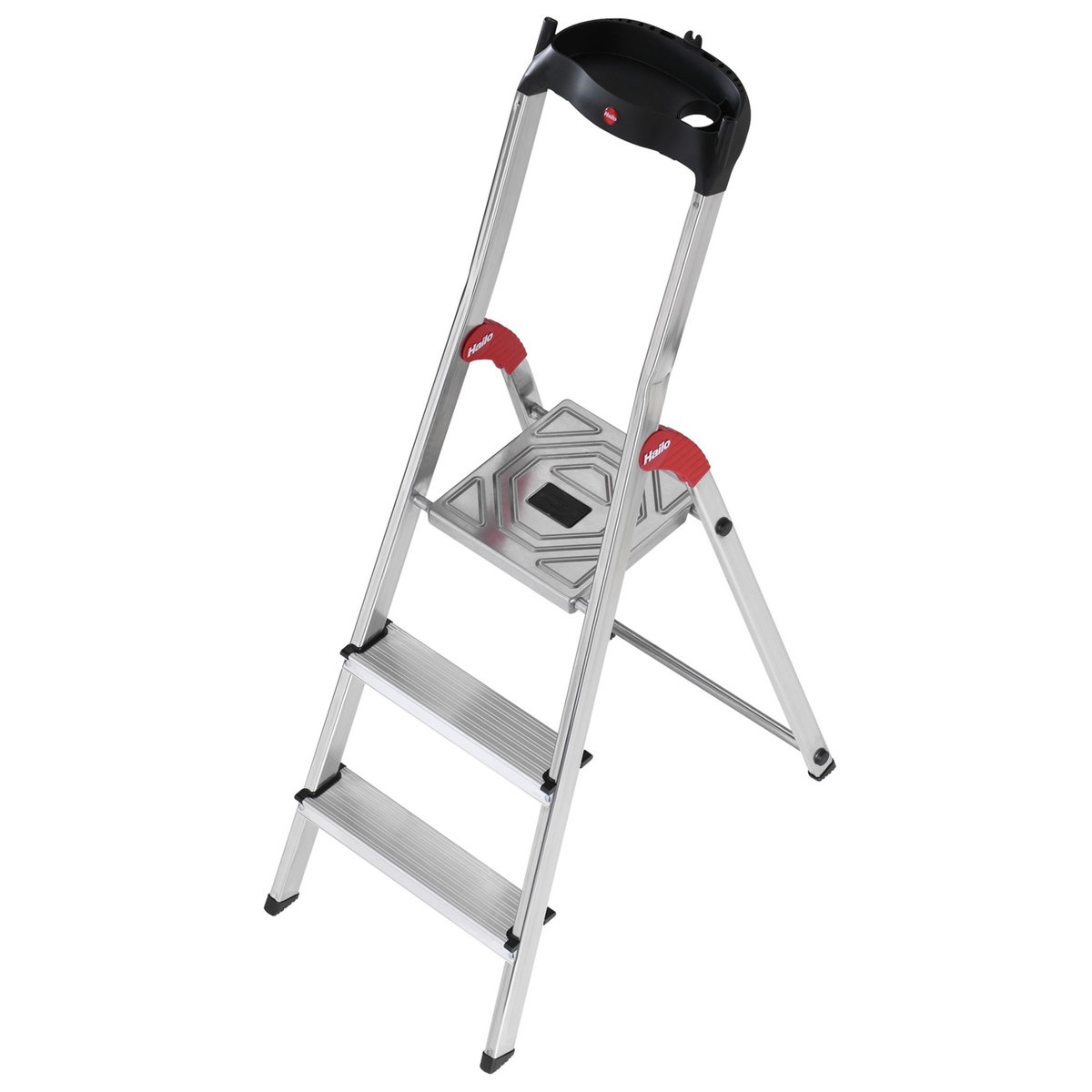 HAILO Escabeau 3 marches 2m35 en aluminium - L60
