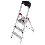 HAILO Escabeau 3 marches 2m35 en aluminium - L60